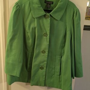 Dialogue Women's Vibrant Green Blazer